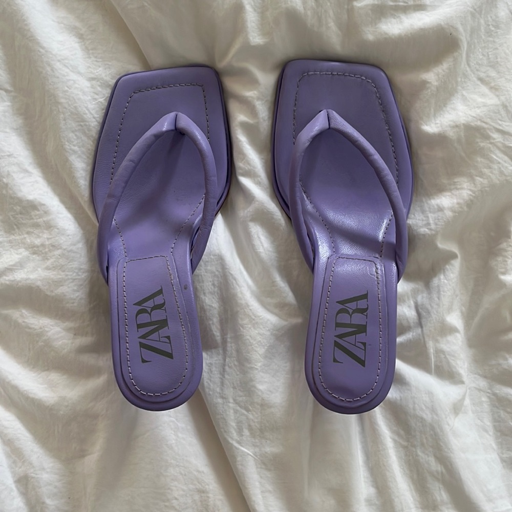 Zara purple sandals